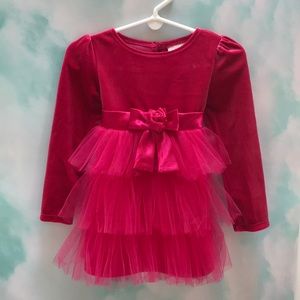 Youngland Infant Hot Pink Party Dress 24M